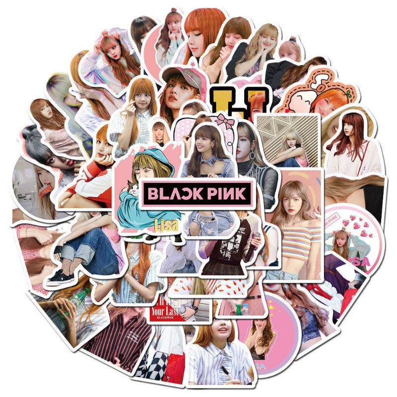 อัลบั้มใหม่-blackpink-สติกเกอร์-jisu-lisa-rose-jennie-สติกเกอร์สมุดโน๊ตตกแต่ง