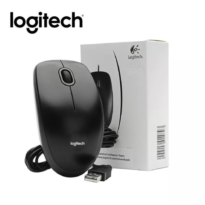 ภาพหน้าปกสินค้าสินค้าตัวเดิม Logitech B100 Wired Mouse เมาส์มีสายรุ่นมาตรฐาน ประกันศูนย์ไทย 3 ปี จากร้าน pchanakarn. บน Shopee