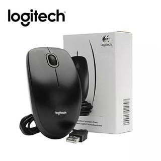 ภาพขนาดย่อของภาพหน้าปกสินค้าสินค้าตัวเดิม Logitech B100 Wired Mouse เมาส์มีสายรุ่นมาตรฐาน ประกันศูนย์ไทย 3 ปี จากร้าน pchanakarn. บน Shopee
