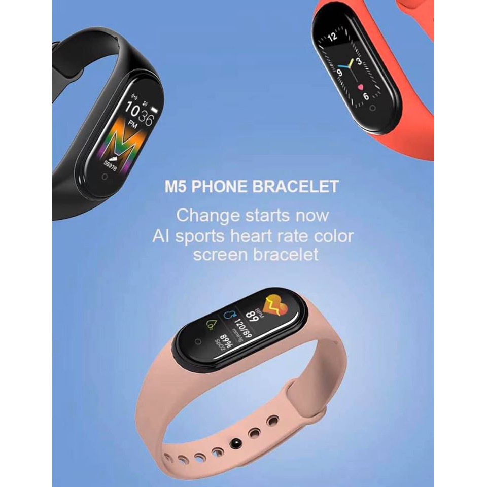 มาใหม่-นาฬิกาเพื่อสุขภาพ-รับสายได้-m5-smart-bracelet-heartrate-monitor-wristband-blood-pressure