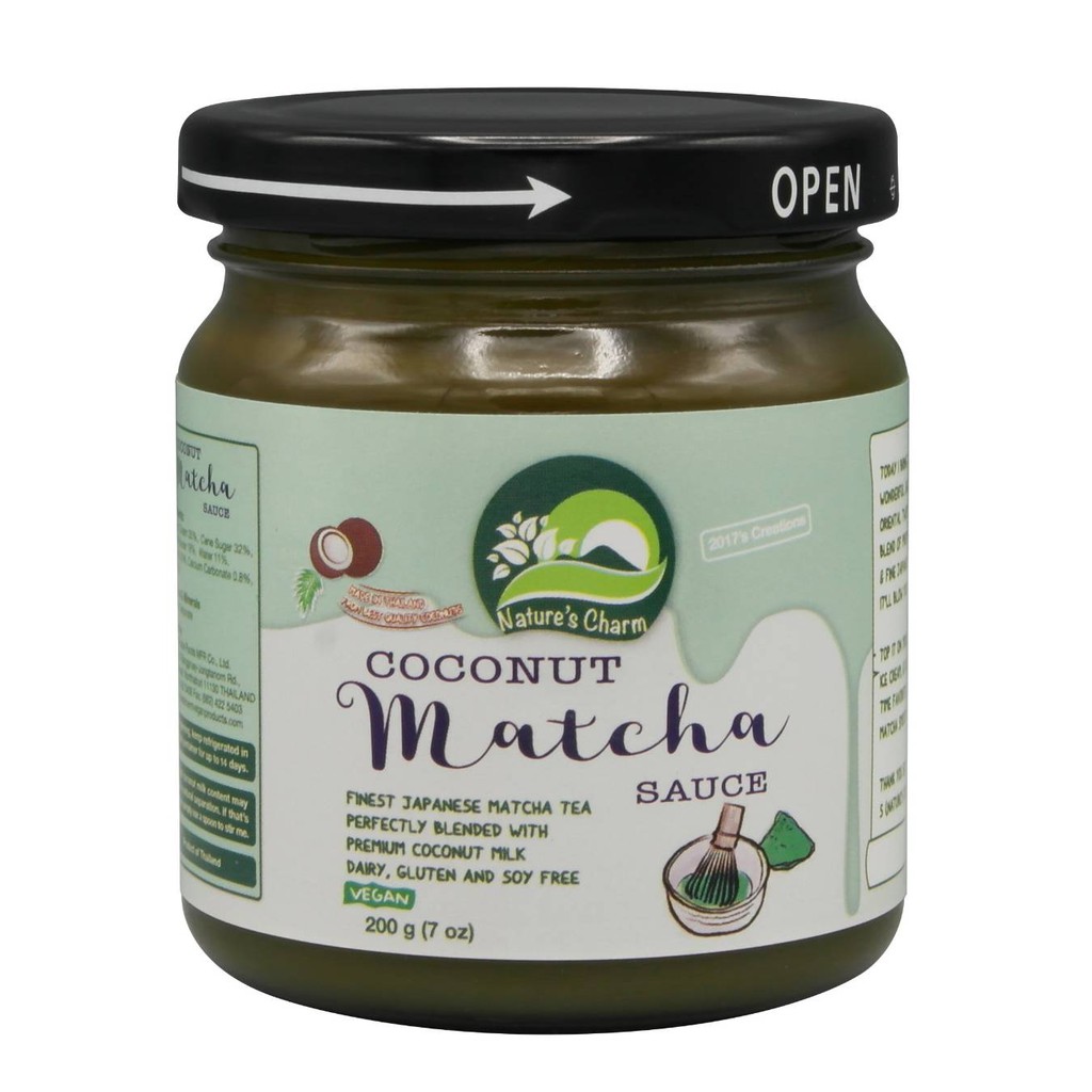 natures-charm-coconut-matcha-sauce-200g-vegan-ซอสมัทฉะมะพร้าว-สูตรเจ-วีแกน-มังสวิรัติ