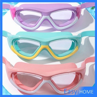 แว่นตาว่ายน้ำ ว่นตาว่ายน้ำเด็ก แว่นตาว่ายน้ำพร้อมที่อุดหู  แว่นตาว่ายน้ำกันฝ้า childrens swimming goggles