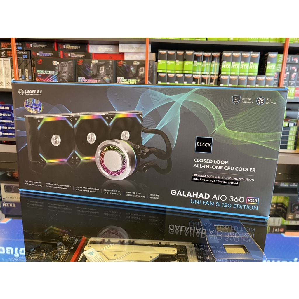 Lian Li Galahad AIO UNI FAN SL Edition 360 Black | Shopee Thailand