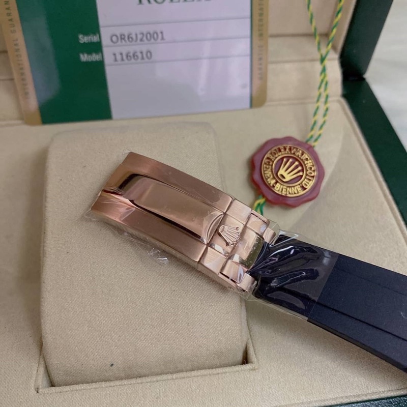 นาฬิกาdaytona-everose-gold-116515ln-pink-and-black-grade-original-size-40mm-amp-44mmพร้อมกล่องอุปกรณ์ครบชุด