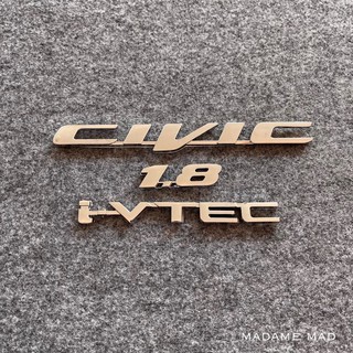 ภาพหน้าปกสินค้าโลโก้ CIVIC 1.8 i-VTEC CIVIC FB สีเงิน (จำนวน 3 ชิ้น) ซึ่งคุณอาจชอบราคาและรีวิวของสินค้านี้