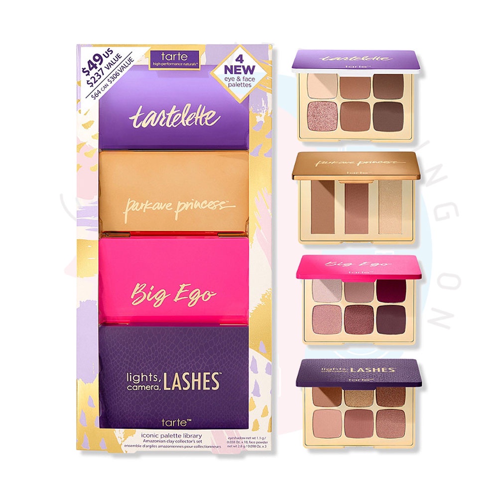 พร้อมส่ง-ขายแยก-tarte-iconic-palette-library-amazonian-clay-collector-s-set-limited-edition