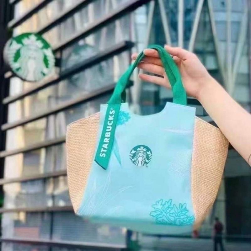 กระเป๋าผ้าสตาร์บัค-กระเป๋าstarbucks-กระเป๋าผ้า-canvasกระเป๋าผ้าแคนวาส-พร้อมส่งในไทย