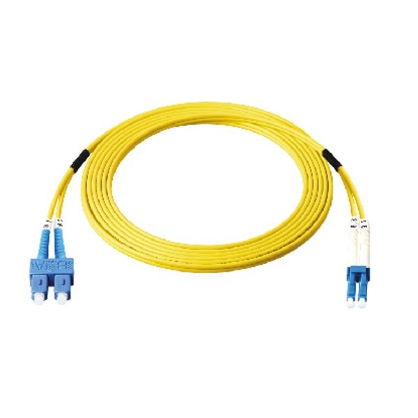 ภาพหน้าปกสินค้าLink UFP962D31-03 Fiber Optic SC-LC Patch Cord 9/125 m (OS2), Duplex Single-mode, (3.0 mm Jacket)/UPC, Lengths 3 m