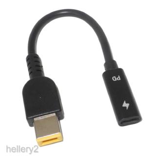 ภาพหน้าปกสินค้า[HELLERY2] Laptop Power Cable USB Type-C Female To Square Plug Charger For Lenovo ที่เกี่ยวข้อง