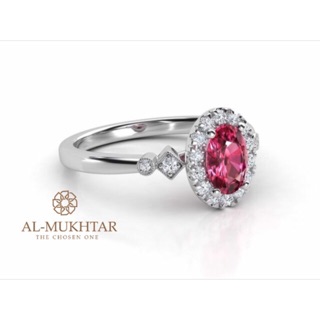 Ruby Diamond ring with certificate