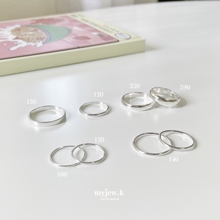 สินค้า ( myjew.k ) แหวนเกลี้ยง แหวนเงินแท้ แหวนเงิน แหวนมินิมอล