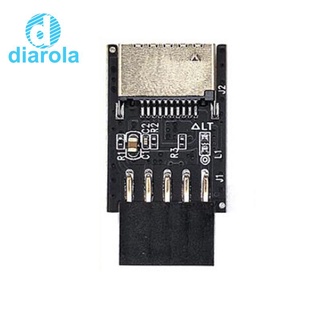 Motoard USB2.0 9Pin to TYPE-C A-KEY Front Connector Converter