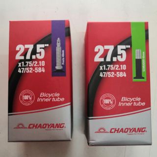 ยางใน Chaoyang 27.5"x1.75/2.10 สำหรับจักรยานล้อ 27.5" FV48 และ AV48