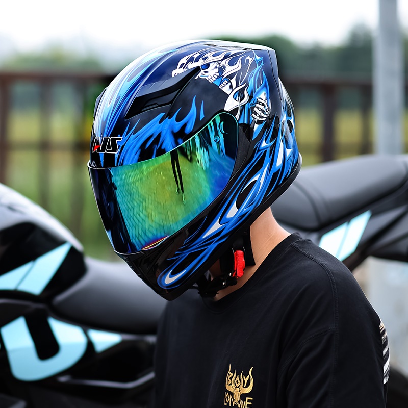 ภาพหน้าปกสินค้าหมวกกันน็อคเต็มใบ ชาย ผู้หญิง moto rcycle helmet นแดด วินเทจ เท่ ผู้ใหญ่ สวยๆ วิบาก กันน้ำ ปลอดภัย ทิวทัศน์ชัดเจน พร้อม จากร้าน king_it บน Shopee