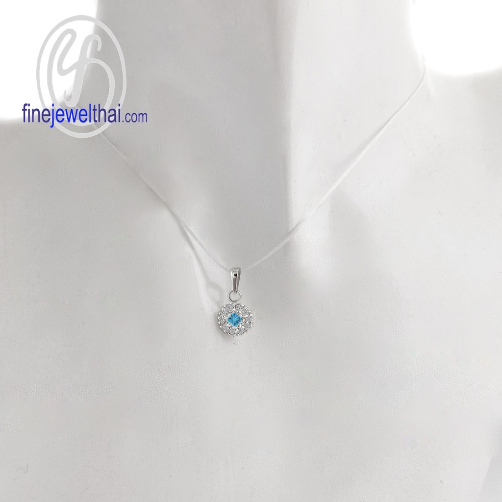 finejewelthai-จี้โทพาซ-โทพาซ-จี้พลอย-พลอยประจำเดือนเกิด-topaz-silver-pendant-birthstone-p1083tp00e-ราคาต่อชิ้น