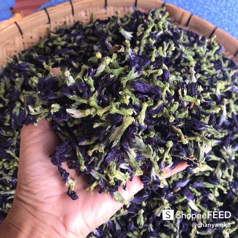 สินค้าขายดี-อันชันแห้ง-butterfly-pea-เกรดเอ-500กรัม