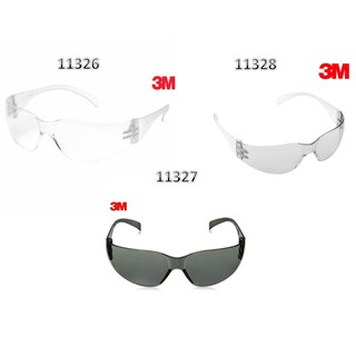 สินค้า แว่นตา 3M 11326 11327 11328 แว่นตานิรภัย กันลม กันฝุ่น กันรังสี UV กันรอยขีดข่วน ของแท้