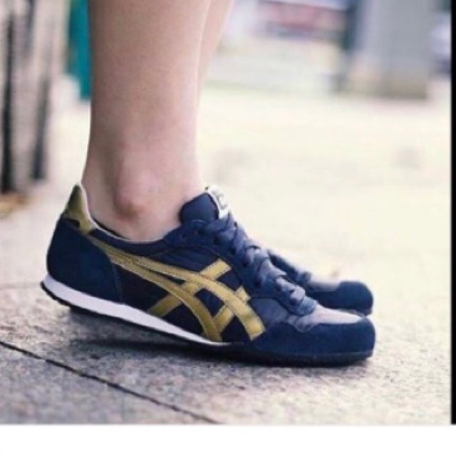 Onitsuka tiger serrano navy gold deals