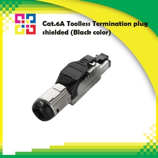 Cat.6A Toolless Termination plug shielded (Black color)