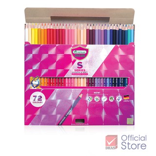 ภาพขนาดย่อของภาพหน้าปกสินค้าMaster Art สีไม้ ดินสอสีไม้ 72 สี รุ่นเอส-ซีรี่ส์ จำนวน 1 กล่อง จากร้าน dhas_official_store บน Shopee