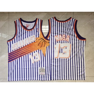 เทรนด์บุคลิกภาพ NBA Mitchell & Ness 1996-97 Phoenix Suns #เสื้อกีฬาบาสเก็ตบอล ลายทาง 13 Steve Nash Jerseys mx KPhobo06MAomck61 สําหรับผู้ชาย
