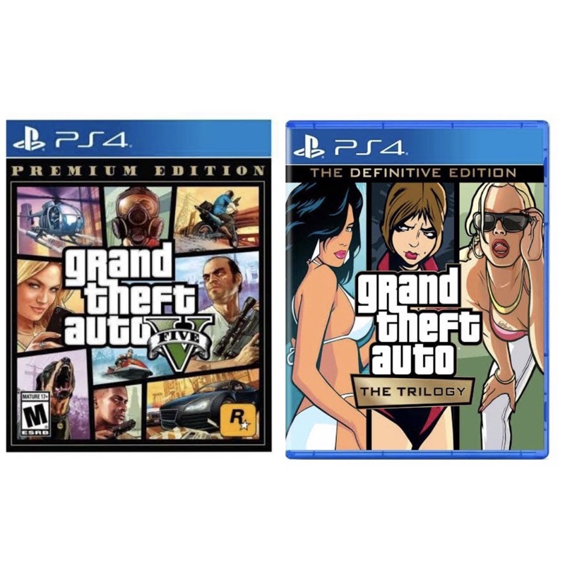 ภาพหน้าปกสินค้าGTA V PS5 / GTA V PS4 / GTA Trilogy PS4 Gran theft auto (แผ่นแท้) (สินค้าใหม่) ( พร้อมส่ง)