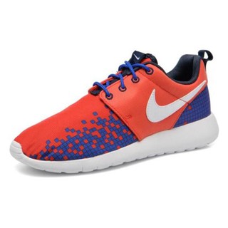 NIKE รองเท้าผ้าใบลำลองหญิง NIKE ROSHE ONE PRINTแท้ สี Crimson/White-Rcr Bl-Obsdn