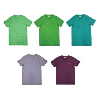 Barbari รุ่น Basic เสื้อยืดคอวี ผู้หญิง/ผู้ชาย สีเขียว,เขียวอ่อน,ม่วงอ่อน,ม่วง,เขียวทะเล (BV1)