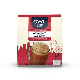 Owl ชาชัก สิงคโปร์ มิลค์ที 15 ซอง ชานมปรุงสำเร็จ ชานม3in1 ชานมอาว ชานมอาวว์ ชานมowl ชาชักowl