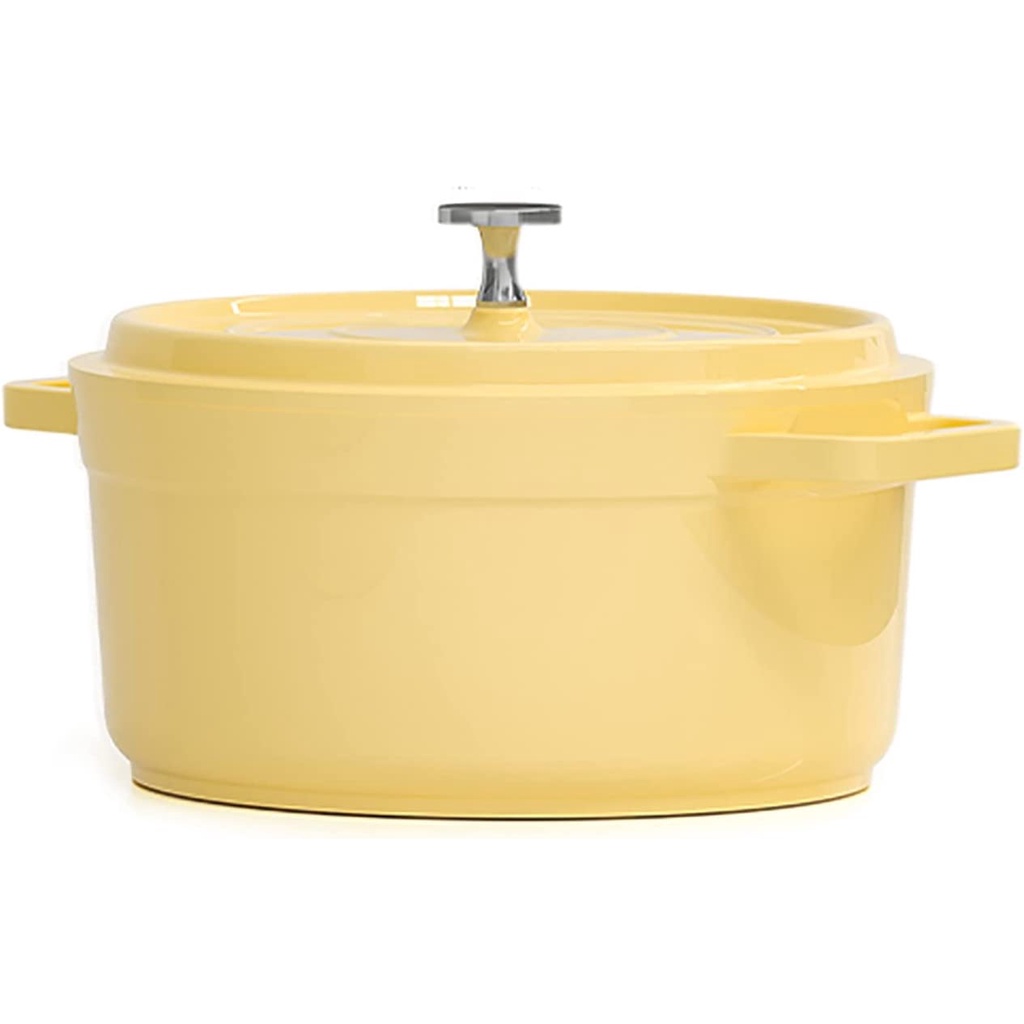 Cast Iron Dutch Oven Cast Iron Skillet, NonStick Bread Baking Pot with