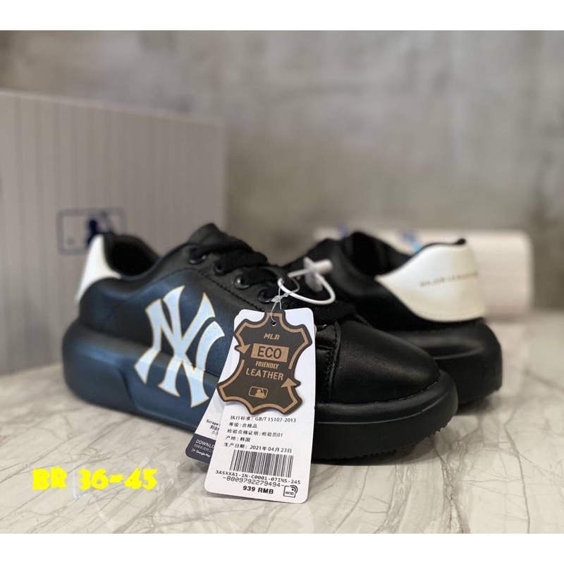 mlb-รองเท้าผ้าใบ-chunky-classic-unisex-sneaker-3asxxa11n-50ivs-new-york-yankees-ivory