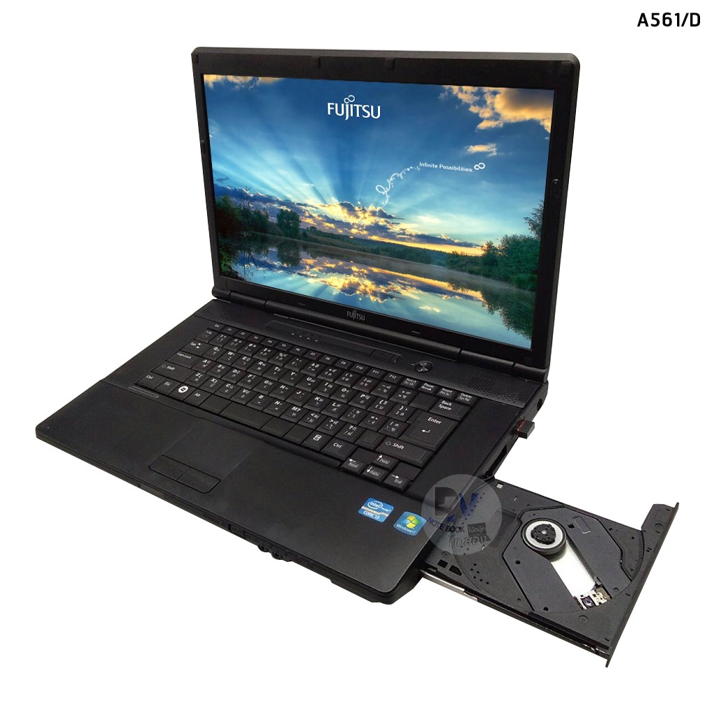 โน๊ตบุ๊คมือสอง-notebook-fujitsu-a561-d-core-i5-2520m-ram-4gb-รับประกัน-3-เดือน-ดูหนัง-ฟังเพลง-ทำงาน