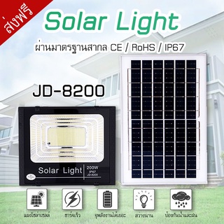 ภาพหน้าปกสินค้า200W รุ่น JD-8200 JD Solar Light กันน้ำ ไฟพลังงานแสงอาทิตย์ โคมไฟโซล่าเซลล์ โคมไฟสปอร์ตไลท์ พลังงานแสงอาทิตย์ JDJINDIAN ที่เกี่ยวข้อง