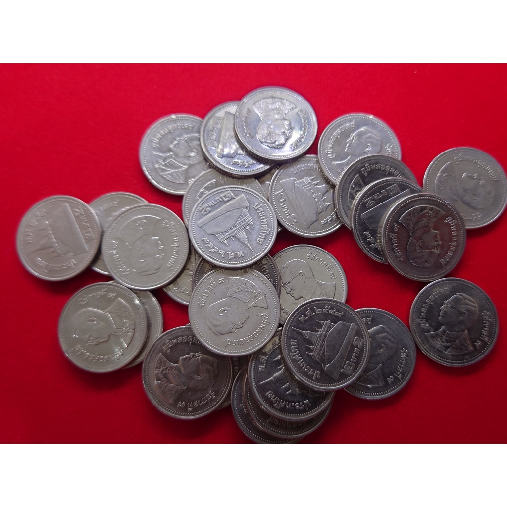 ชุด-10-เหรียญ-เหรียญ-2-บาท-สีเงิน-ปี2549-ผ่านใช้สภาพดี-ราคาต่อ-10-เหรียญ