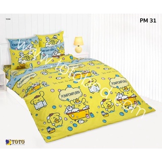 สินค้า PM31: ผ้าปูที่นอน ลายปอมปอมปุริน Pompompurin/TOTO