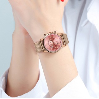 ภาพขนาดย่อของภาพหน้าปกสินค้านาฬิกาข้อมือควอตซ์ สายสแตนเลส สำหรับผู้หญิง จากร้าน comfortzone.th บน Shopee ภาพที่ 6