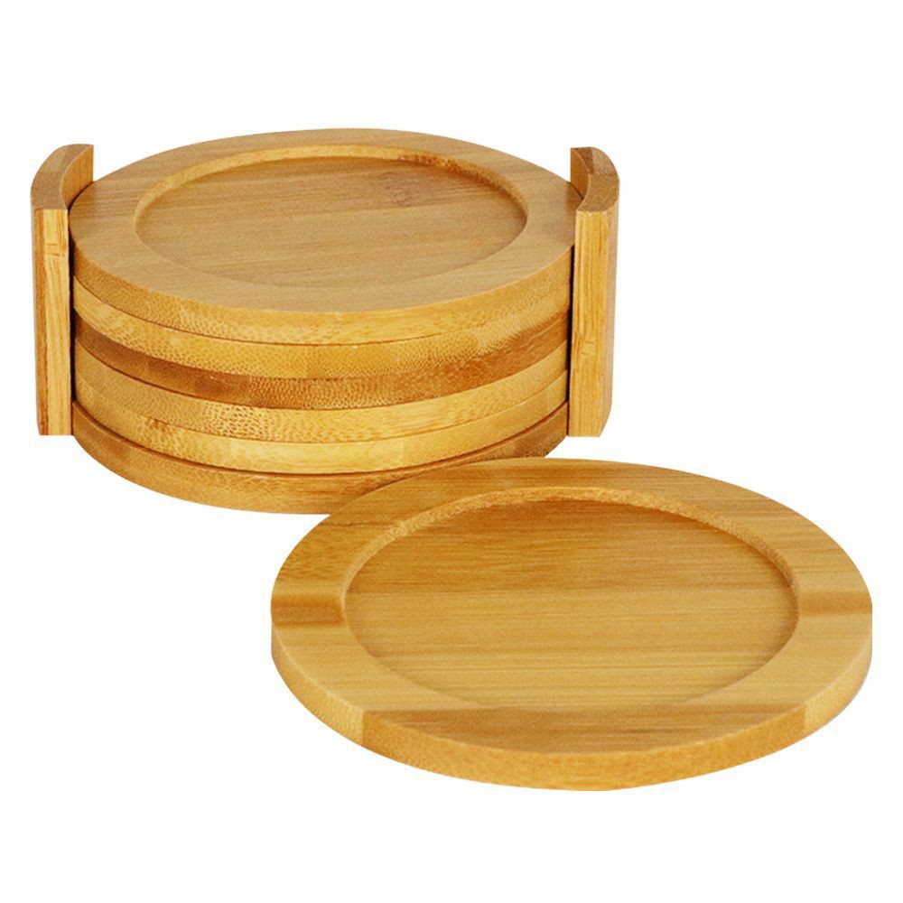 ที่รองภาชนะ-ที่รองแก้วกลมไม้ไผ่-bamboo-6ชิ้น-ชุด-อุปกรณ์บนโต๊ะอาหาร-ห้องครัวและอุปกรณ์-coaster-fs-t004-bamboo-round-6pcs