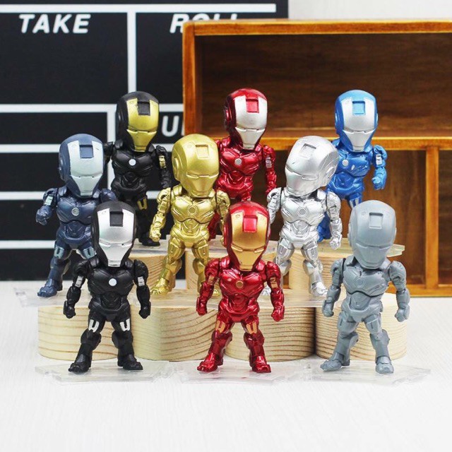 โมเดลฮีโร่-ชุด9ตัว-ironman-marvel