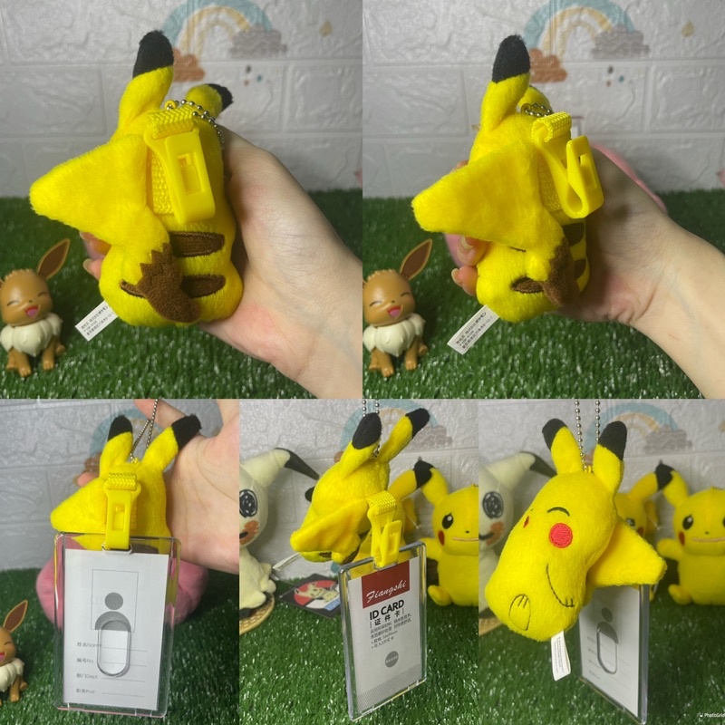 พวงกุญแจน้องปิกาจู-สีเหลืองสดใส-น่ารักมาก-มีตัวหนีบ-banpresto-2016-pikachu-pok-mon-keychain