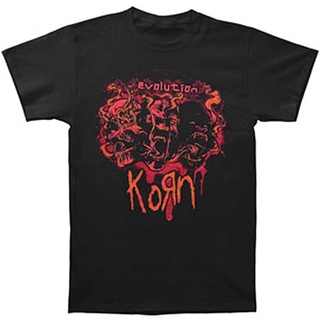 เสื้อยืด ลาย Korn Three Faces 07 Tour สีดํา สําหรับผู้ชาย