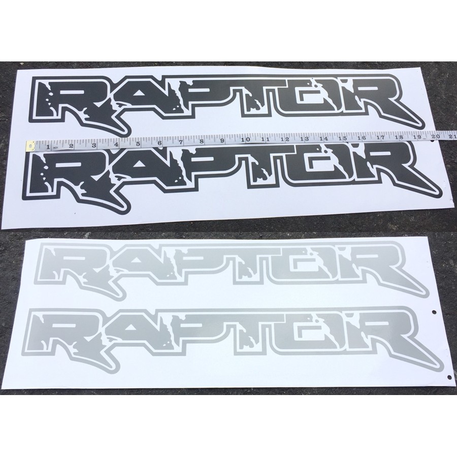 raptor-ford-ranger-sticker-decals-สติกเกอร์-กระบะ-ท้าย-แต่ง-สีดำ-สีเทา-black-gray