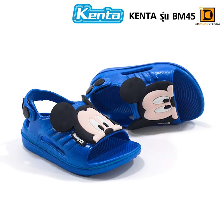 kenta-รุ่น-bm45-รองเท้าแฟชั่นเด็กหน้ามิกกี้เมาส์รัดส้นน่ารัก