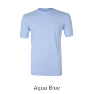 เสื้อยืดสีพื้น AQUA BLUE ( สีฟ้าอ่อน )