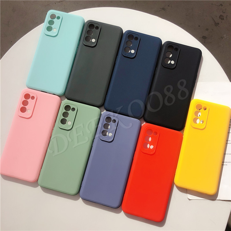 เคสโทรศัพท์-oppo-a74-4g-5g-case-skin-feel-tpu-softcase-simple-color-silicone-back-cover-เคส-oppoa74-casing