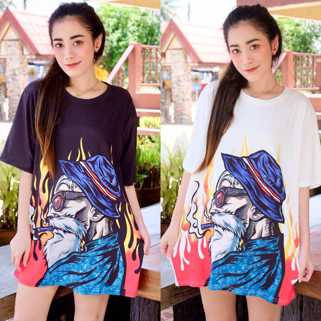 ขายดีตลอดกาล-เสื้อสตรีท-ทรงโอเวอร์ไซส-งานดี-งานสวย-ผ้าเด้งในตำนาน