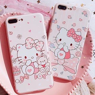 For Tecno POVA 5 4 Pro Spark 10 Pro Spark GO 2023 POVA 2 NEO POP 5 4 LTE Spark 8C 7T 7 Pro 6 Go Camon 18P เคสโทรศัพท์มือถือ Tpu ลายการ์ตูน Cute pink cat