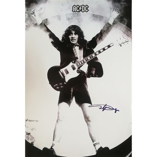 โปสเตอร์ รูปถ่าย วง ดนตรี เอซี/ดีซี AC/DC POSTER 24”x35” Inch Australian Hard Rock Blues Music Angus Young V4