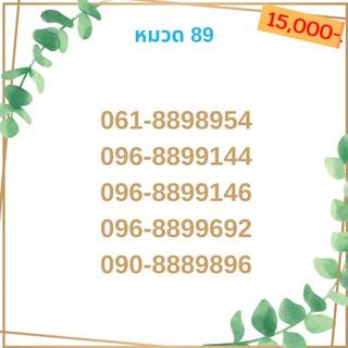 เบอร์มงคล 89 เบอร์มังกร เบอร์จำง่าย เบอร์รวย เบอร์เฮง ราคาถูก ราคาไม่แพง