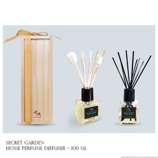 Aroma&amp;More Secret Garden ชุดน้ำหอมกระจายกลิ่น -Home Perfume Diffuser 100ML สูตรผสม กลิ่นหอมเป็นเอกลักษณ์