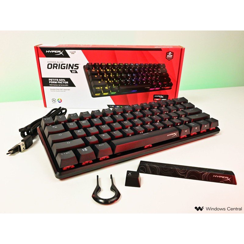HyperX Alloy Origins 60 คีย์บอร์ดเกมมิ่งไซส์มินิ ไฟ RGB สินค้ารับประกัน ...